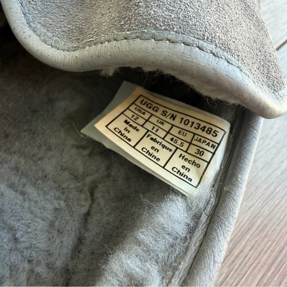 UGG Kenton slippers in a gray suede color (Men’s)